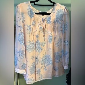 Tommy Hilfiger pink sheer blouse, XL